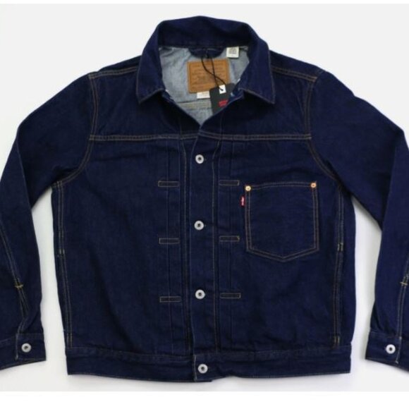 Levi's Type 1 Denim Jacket Selvedge Trucker 100% Cotton Men's XXL One Premium - Picture 2 of 16
